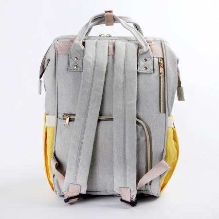 Women's backpack, for mom and baby, model "Bag-rugzak", yellow color-4