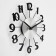 Wall clock, series: interior, "big numbers", smooth move, d-31 cm