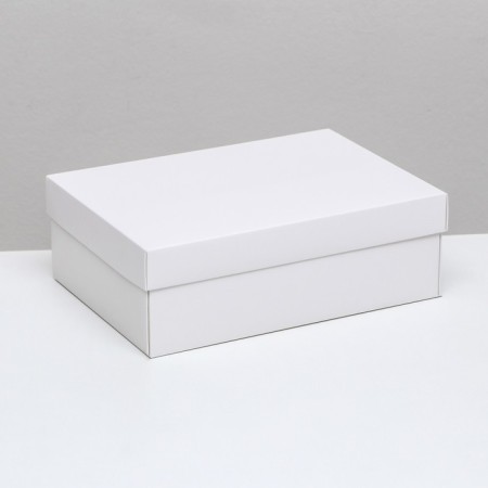 The box is folding, the lid is, white, 24 x 17 x 8 cm