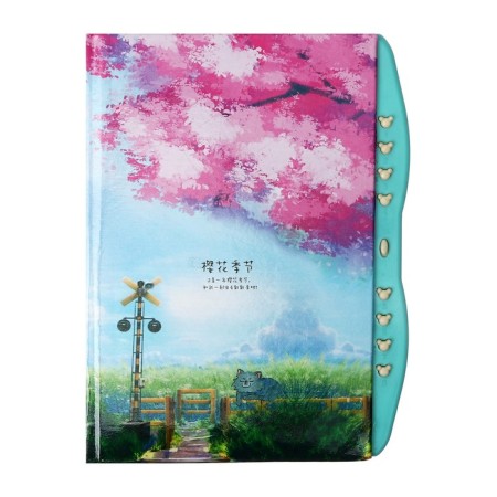 Notebook gift book on the castle, A6+, 48 sheets, line, "cat", mix-2