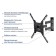 Kromax DIX-24 Black 15 "-55" Max.35kg Black Rubber-Moving 102951 TV