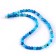 Beads made of natural stone "Blue Agat" set 58 pcs., Size 1 pc. - 6 mm