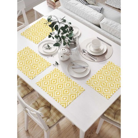 Set of napkins for setting the table "Cultural symmetry", rectangular, size 32x46 cm, 4 pcs