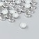 Decor for creativity plastic "Circle" set 40 pcs silver 1x1x0.3 cm