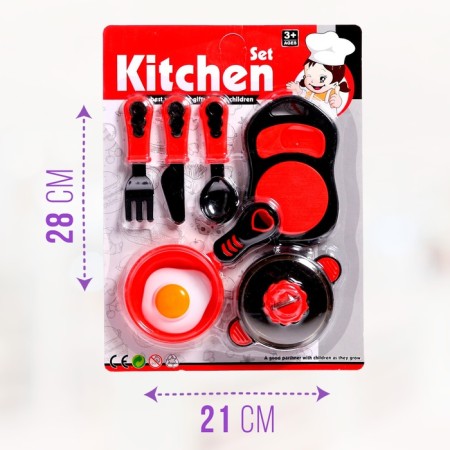 Set of dishes "Preparing breakfast" on a blister-5