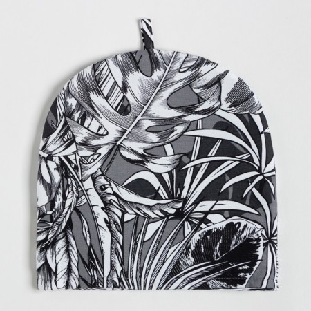 Growd on the kettle Ethel Palm Leaves 28x28 cm, 100% cotton, sarzha 190 g/m2-1