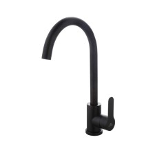 Fashun A54001-7 kitchen mixer, single-leaf, 35 mm cartridge, stainless steel, black