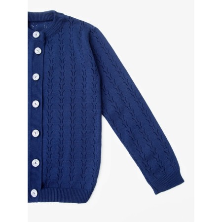 Jacket for girl School, height 134 cm, blue color-6