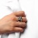 Ring metal "Trend" Infinity, volume, color silver, size 18