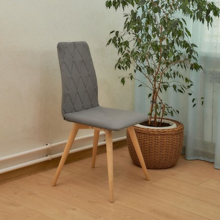 Dining stool Polini Home Rio SD, color gray-natural color-6