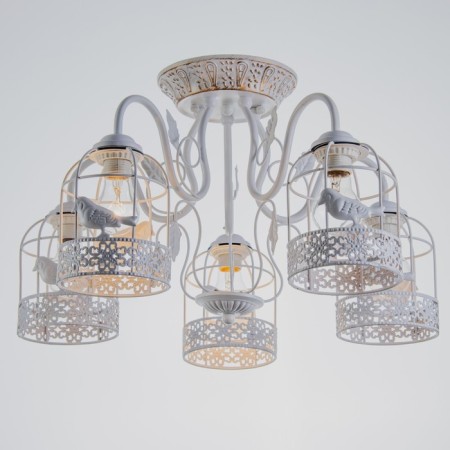 Chandelier 669619/5 E27 40W white 59x59x33 cm 4612419 Model F761TT-1615-1