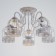 Chandelier 669619/5 E27 40W white 59x59x33 cm 4612419 Model F761TT-1615
