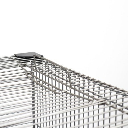 Birds Cage "Piggers" No. 105, collapsible, 3 sections, 58 x 40 x 126cm, gray-17