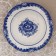 Plate "flowers", deep, d = 24 cm, h = 4 cm, gzhel