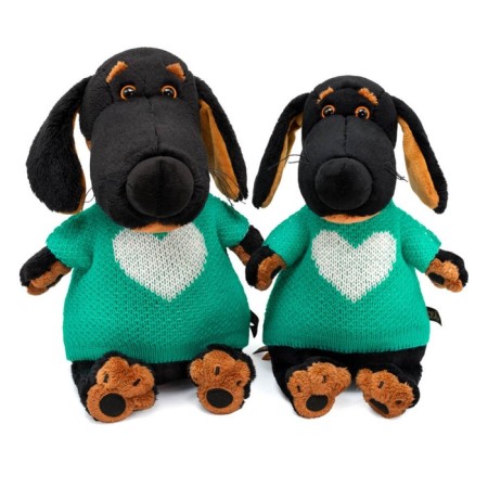 Soft toy "Waxon", in a sweater with a heart, 25 cm-3