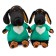 Soft toy "Waxon", in a sweater with a heart, 25 cm