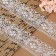 Capricon lace, 35 mm × 10 ± 1 m, white color