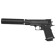 Strikeball gun "Galaxy" COLT 1911PD, with a muffler, feces. 6 mm