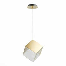 STL LUCE Sus. SL1182.203.01. Riello. 1x5 W, G9, 4000K, 23.7x23.7 cm, golden color