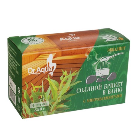Sea salt dr.aqua fragrant with trace elements Eucalyptus "Salt in the bathhouse", 350 g