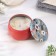 Aromatic candle made of soy wax with dry flowing "Garnish" 4.5x6 cm, 80 g