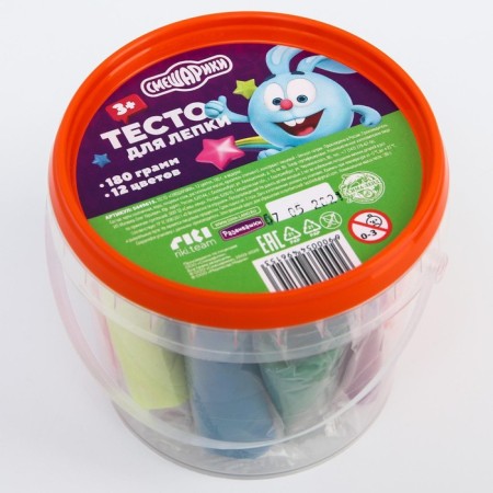Modeling dough, 12 colors of 15 g, mixariki-5