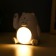 The nightlight "Mishka manki waves its paw" LED 6000K USB AKB white 11x9x11cm Risalux