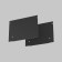 Decorative black plug-2 pcs for the profile Alm-11681-PL-B-2M