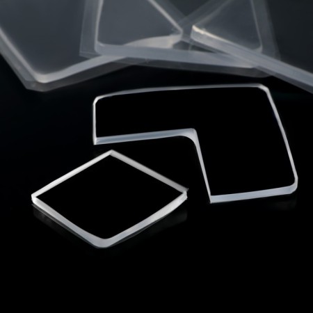 Furniture square tundra, 70x70 mm, 4 pcs., Transparent-12