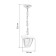 Lamp Garden Era E27, IP44, 40W, 164x164x526 mm, white