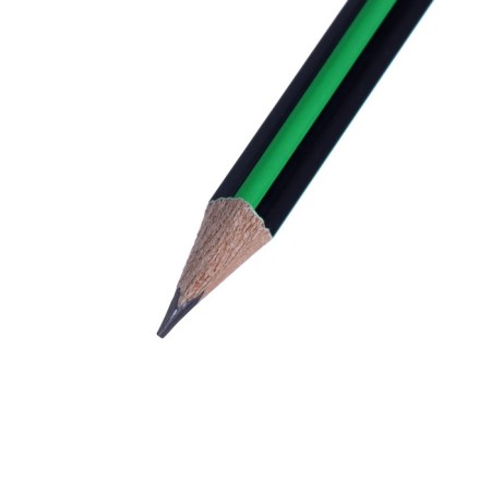Pencil Chernographic hardness of HB, with an eraser, triangular, sharpened, MIX case-7