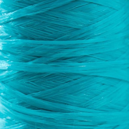 Yarn "for knitting mochecks" 100% polypropylene 400m/100 ± 10 g in the shape of a cylinder (turquoise)-2