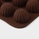 Form for chocolate “Assorted”, silicone, 21.5 × 10.4 × 1.5 cm, 15 cells, brown color