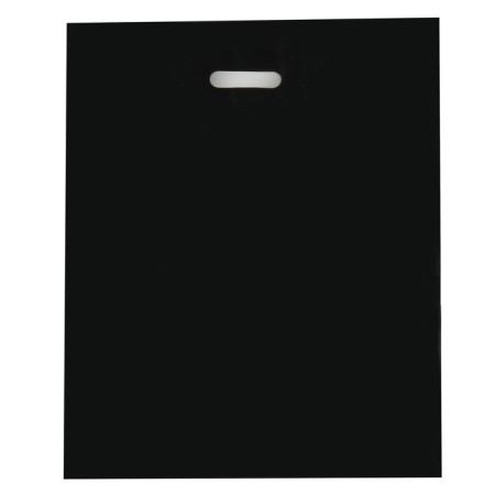 Polyethylene package with a cut pen, black, 40 x 50 cm, 30 μm