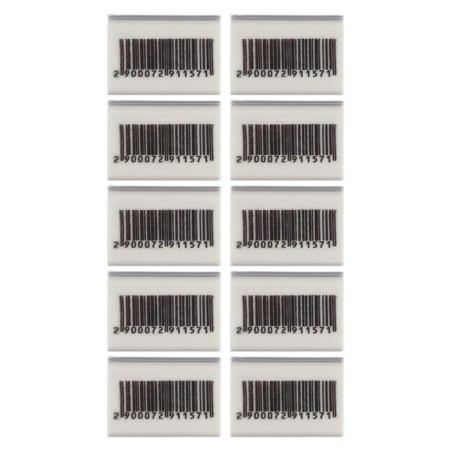 Set of eraser rectangular white, 10 pieces, in film-3