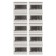 Set of eraser rectangular white, 10 pieces, in film