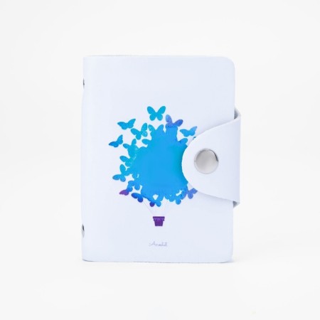 Businessman on the button, 20 cards, white color