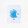 Businessman on the button, 20 cards, white color
