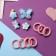 Hair set "chosen" (10 elastic bands, 4 clamps) butterfly, mix