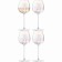 A set of 4 glasses for white wine Pearl, 325 ml