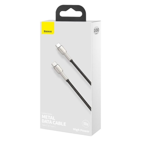 Cable Baseus, Type-C-Type-C, 5 A, 100W, 1 m, black-10