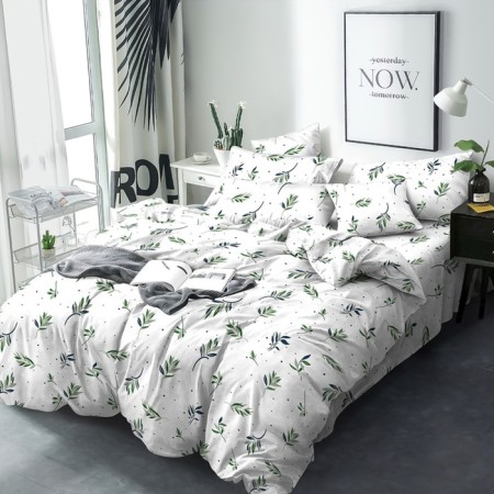 Bed linen 2 joint venture "Olive", size 215x220 cm, 175x215 cm, 70x70 cm - 2 pcs