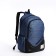 A backpack with a zipper, with USB, 4 outer pockets, bag, pencil case, blue color