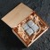 Woods for whiskey in a wooden box "In search of adventures", 4 pcs