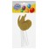 Topper "6", set 6 pcs., Mix colors