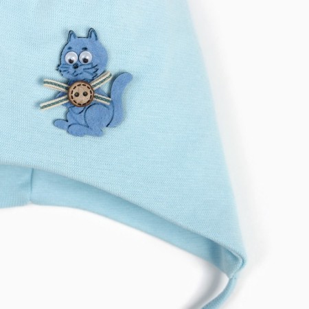 A cap for a boy, the color is blue, size 44-46-1