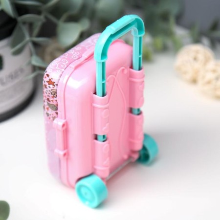 Casket metal suitcase "Angel with a pipe" 10x7x5 cm-2