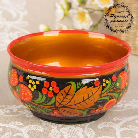 Cup "Berry", medium, 15 × 7 cm, Khokhloma-4