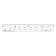 Geometric set "anime", (ruler, transporter, 2 squares) in the pencil case, mix
