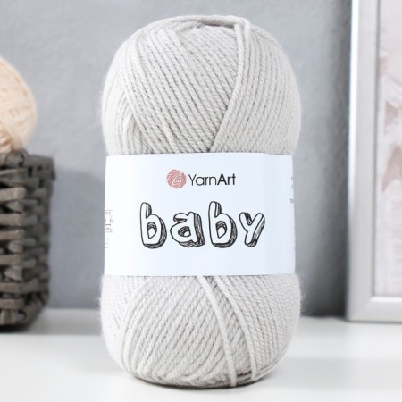 Baby yarn 100% acrylic 150m/50g (855 St. Gray)-4